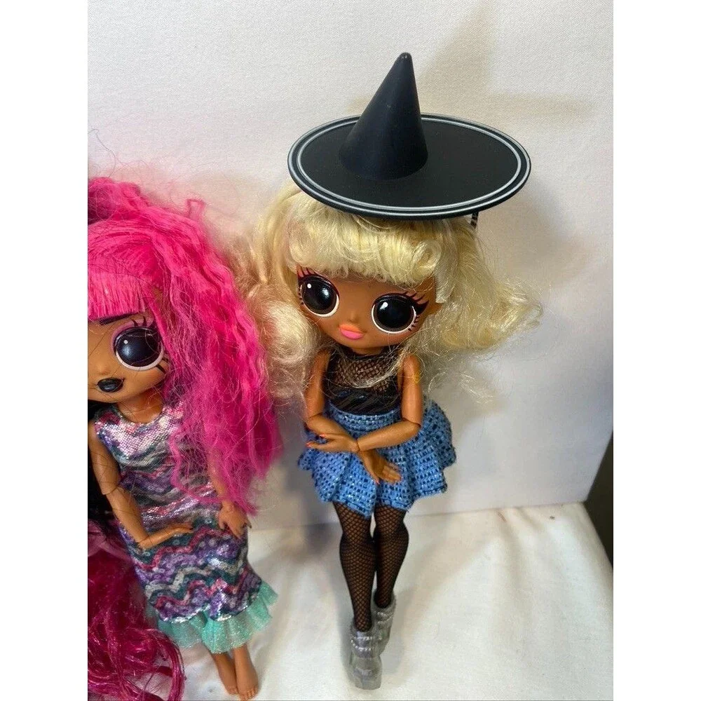 LOL SURPISE FASHION DOLLS LOT OF 4 DRESS MULTICOLOR 11 INCHES TALL